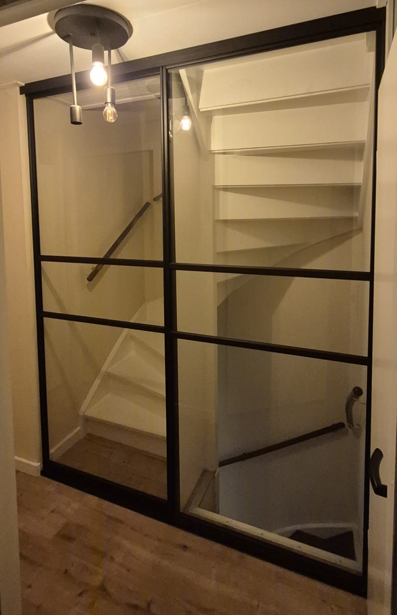 Schuifdeuren strak dubbel zwart vanaf - Afbeelding 64