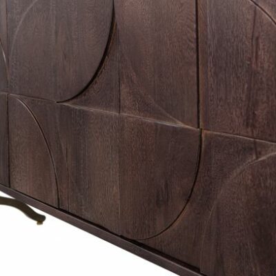 Draw dressoir Mango hout walnoot - Afbeelding 3