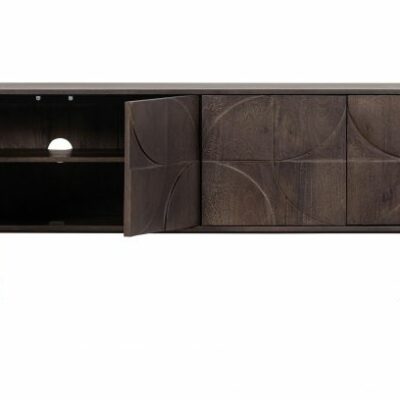 Draw dressoir Mango hout walnoot - Afbeelding 4