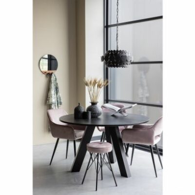 Woood Rhonda eettafel Blacknight FSC 129 cm - Afbeelding 2