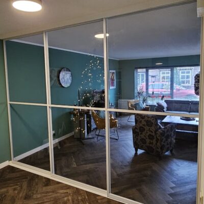 Staallook schuifwand met 3 deuren in het wit of zwart vanaf - Afbeelding 5