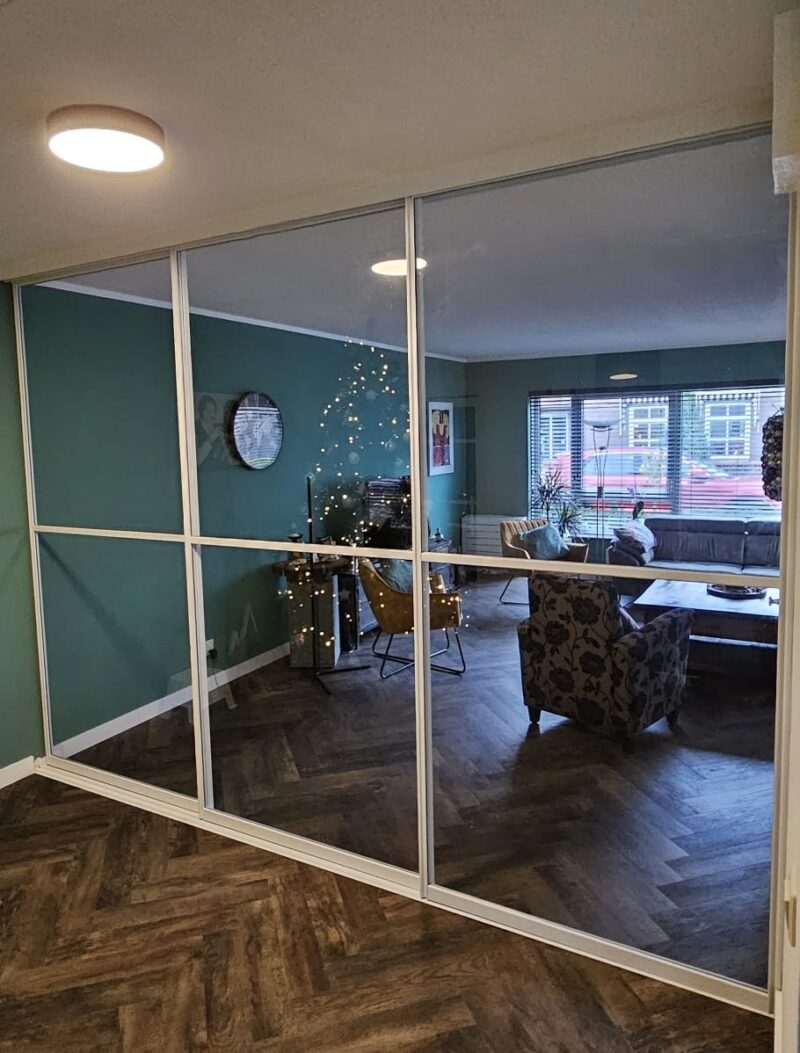 Staallook schuifwand met 3 deuren in het wit of zwart vanaf - Afbeelding 5