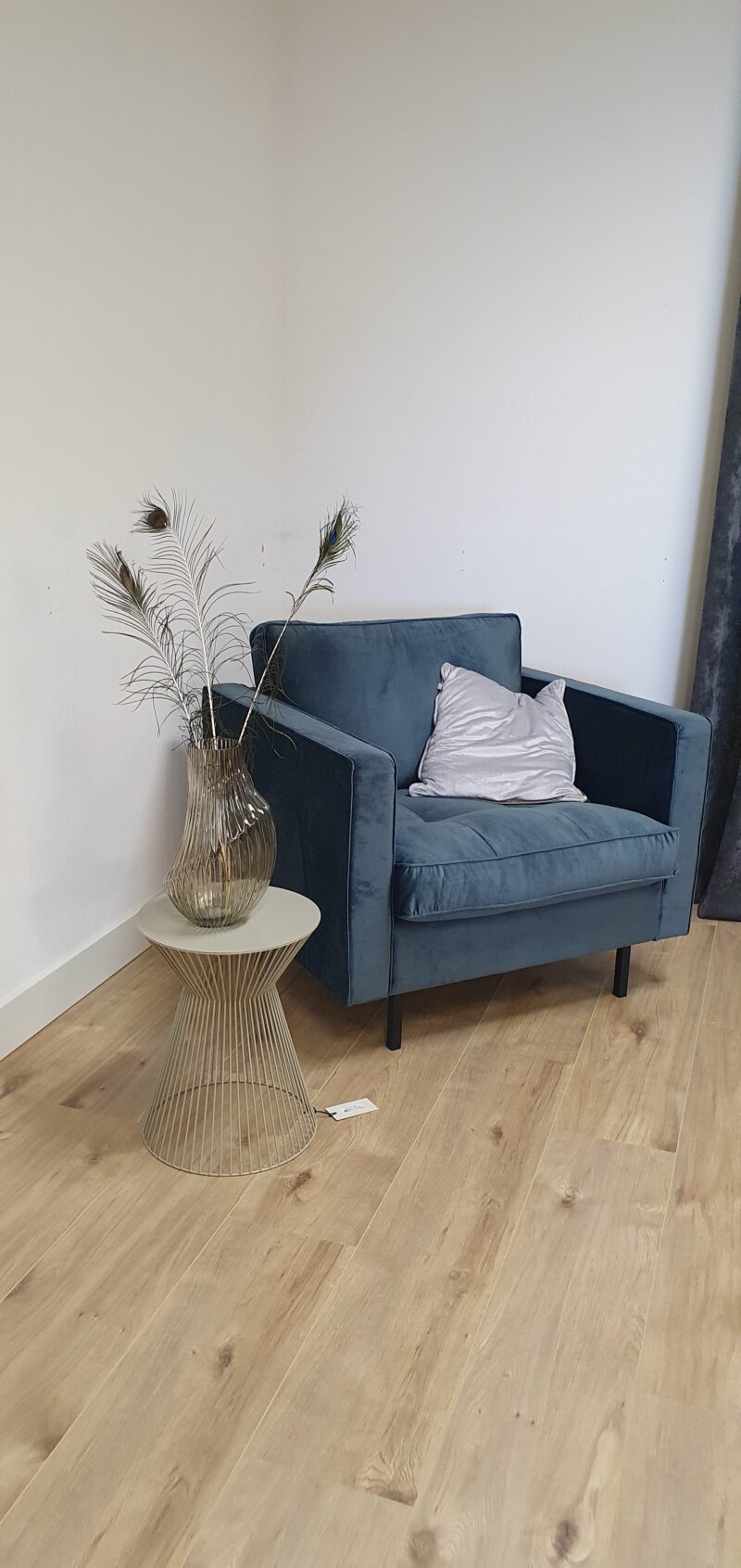BePureHome Rodeo Classic Fauteuil in kleur Velvet Teal - Afbeelding 3