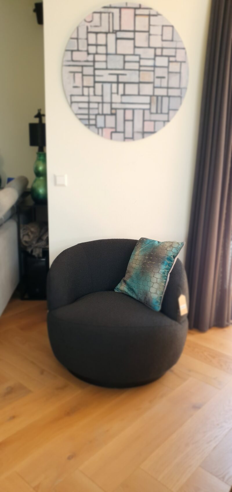BePureHome Fauteuill Woolly Bouclé antraciet - Afbeelding 8
