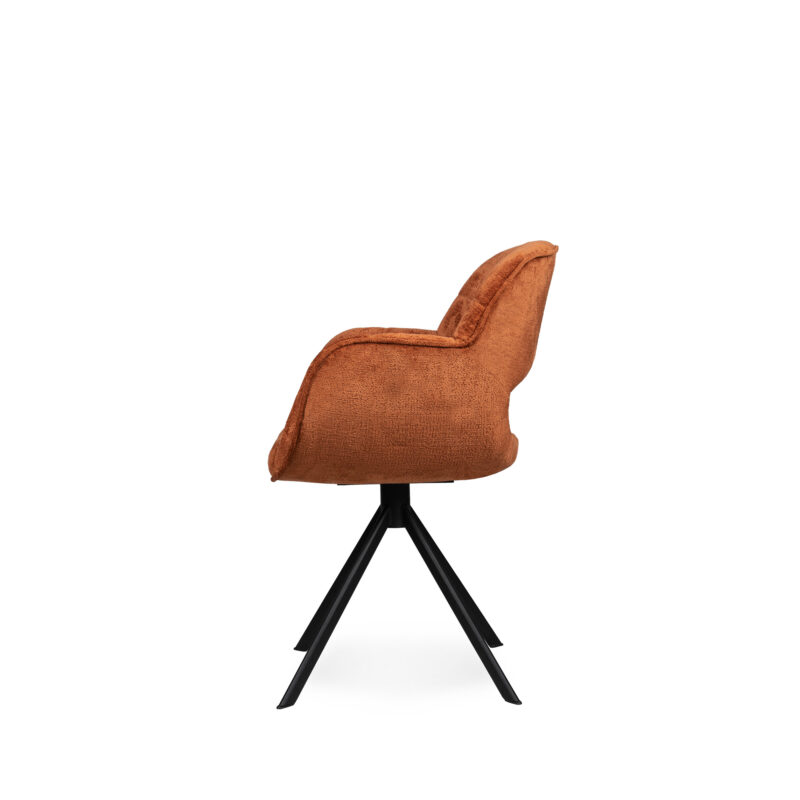 PTMD Link dining chair with metal legs Leverbaar in 3 kleuren - Afbeelding 3