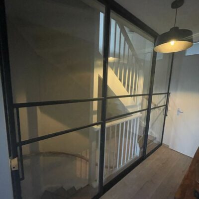 Staallook schuifwand met 3 deuren in het wit of zwart vanaf - Afbeelding 8