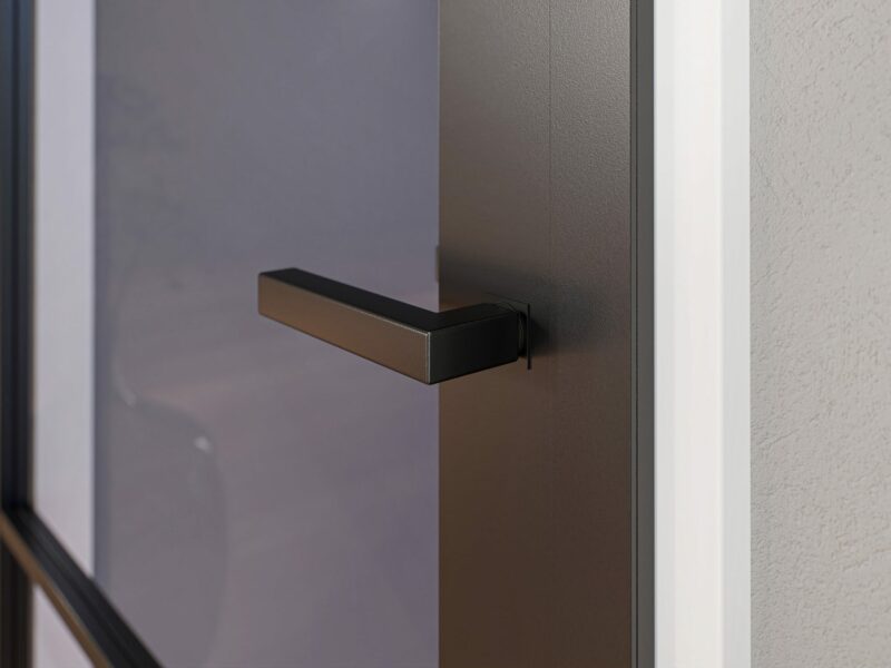 Aluminium binnendeur opdek zwart vanaf - Afbeelding 4