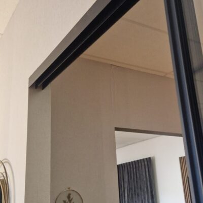 Staallook schuifwand met 4 deuren in het wit, zwart of inox vanaf - Afbeelding 3