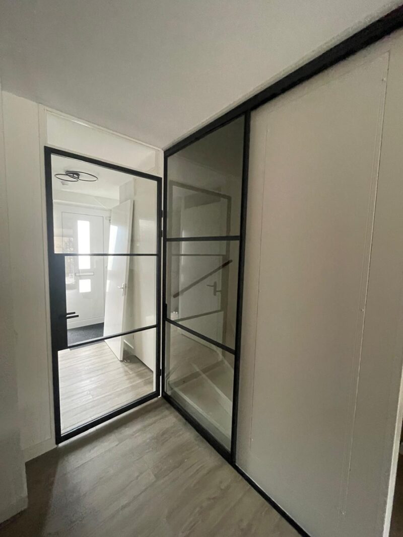 Aluminium binnendeur opdek zwart vanaf - Afbeelding 8