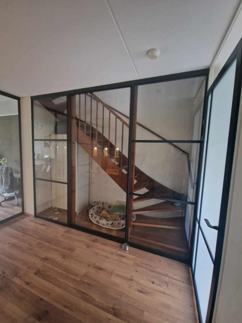 Staallook Schuifwand strak 3 deuren combinatie type deuren vanaf - Afbeelding 8