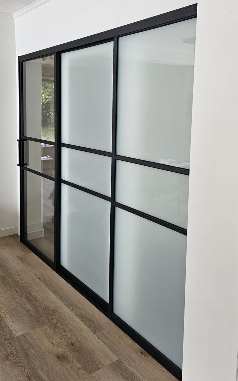 Staallook Schuifwand strak 3 deuren combinatie type deuren vanaf - Afbeelding 9