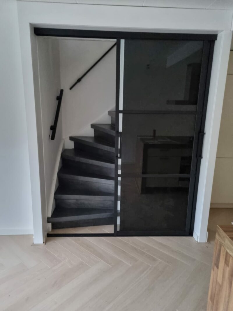 Staallook schuifwand dubbel combinatie 2 type deuren vanaf - Afbeelding 3