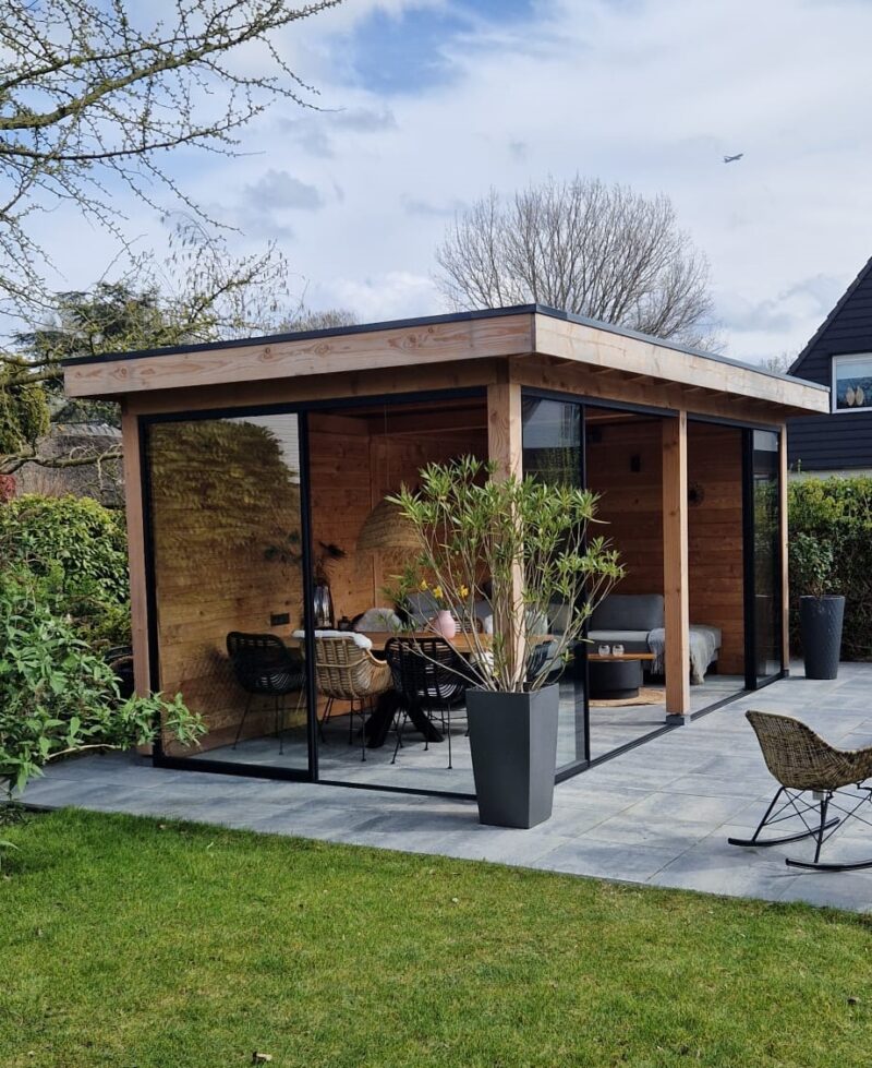 Staallook schuifwand voor tuinoverkapping - Afbeelding 12