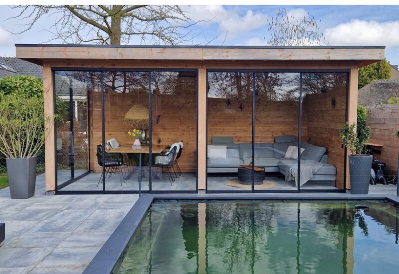 Staallook schuifwand voor tuinoverkapping - Afbeelding 4