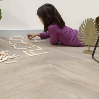 Floer Click PVC visgraat Rijn gerookt wit