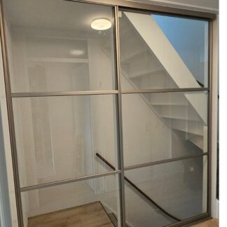 Schuifdeuren strak dubbel Inox vanaf
