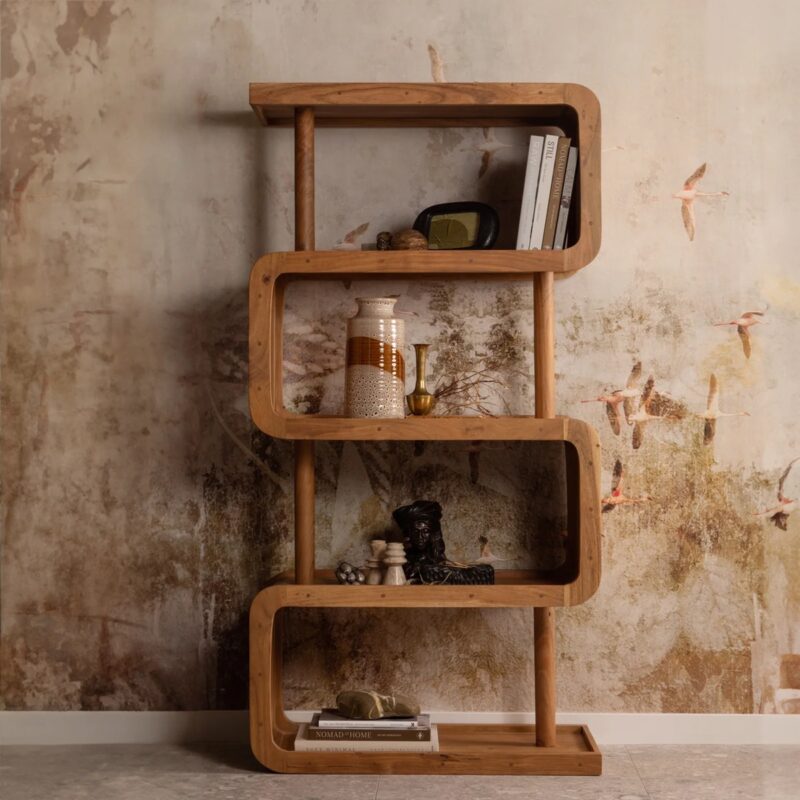 RATTLE OPEN KAST HOUT NATUREL
