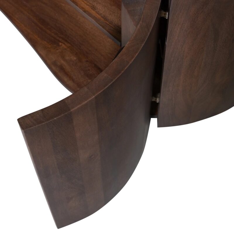 SENSE DRESSOIR 4-DEURS MANGO HOUT WALNOOT - Afbeelding 3