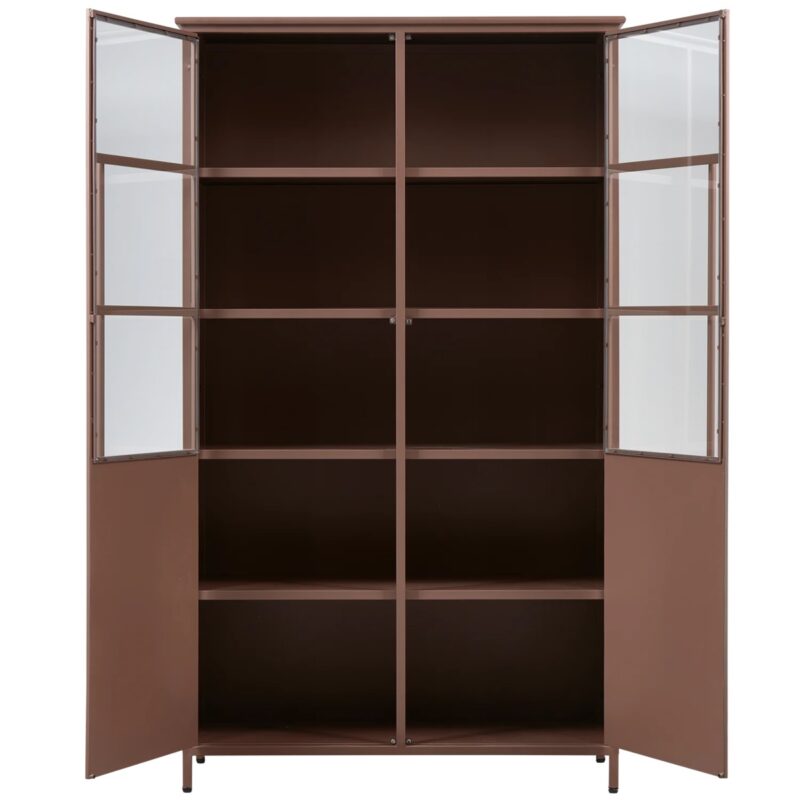 EXHIBIT VITRINEKAST METAAL TAN - Afbeelding 4