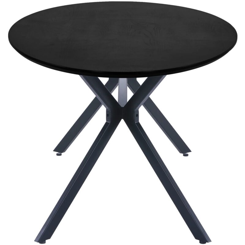 Bruno eettafel ovaal mdf zwart 220x100 cm - Afbeelding 3