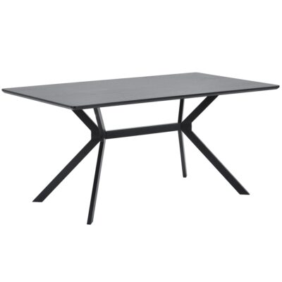 Bruno eettafel rechthoek mdf zwart 200x90 cm