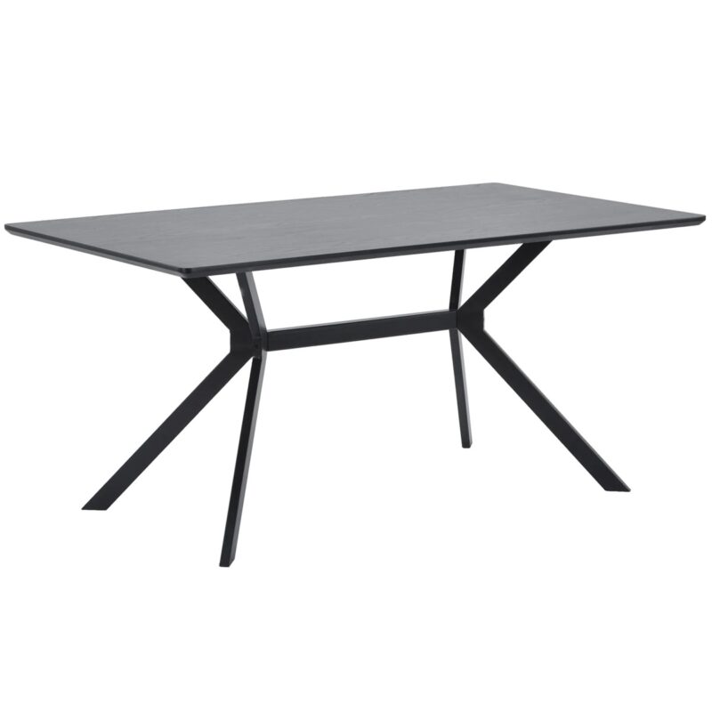 Bruno eettafel rechthoek mdf zwart 200x90 cm