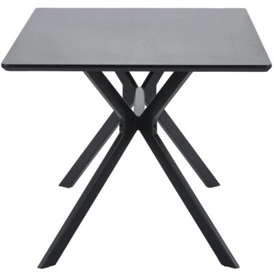 Bruno eettafel rechthoek mdf zwart 200x90 cm - Afbeelding 2