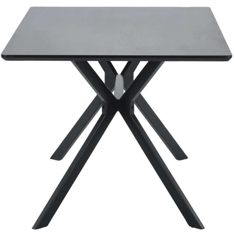 Bruno eettafel rechthoek mdf zwart 200x90 cm - Afbeelding 2