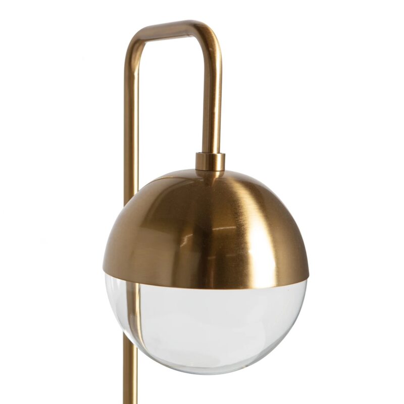 Globular tafellamp metaal Antique brass - Afbeelding 2