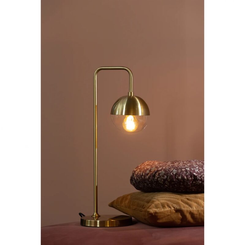 Globular tafellamp metaal Antique brass - Afbeelding 3
