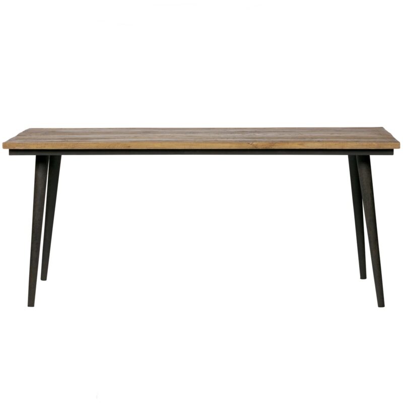 Guild tafel naturel met zwart onderstel 220x90 cm
