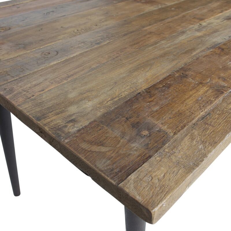 Guild tafel naturel met zwart onderstel 220x90 cm - Afbeelding 4