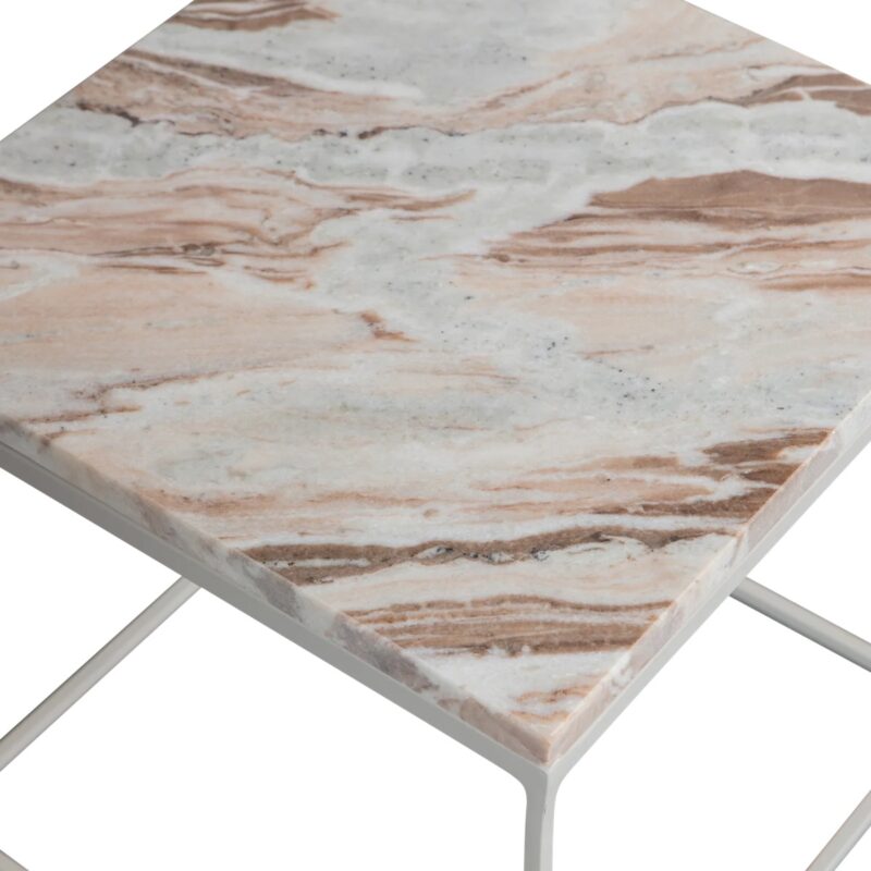 Bijzettafel met topblad van marmer