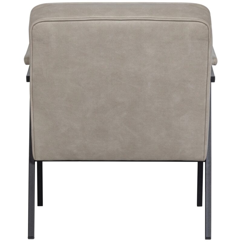 Patchwork fauteuil leerlook naturel - Afbeelding 2