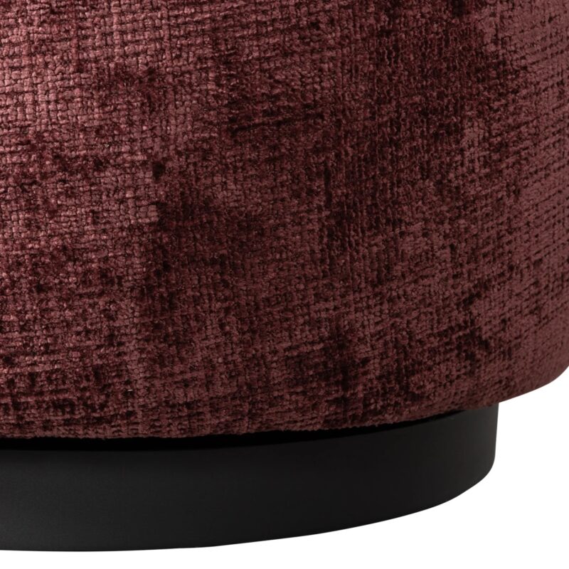 Woolly draaifauteuil chenille aubergine - Afbeelding 7