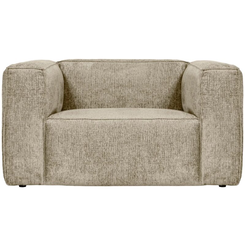 Bean fauteuil structure velvet Buttermilk