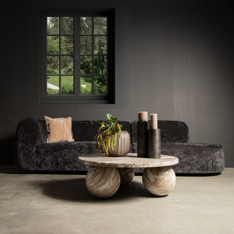Diro beige marmer koffietafel - Afbeelding 4
