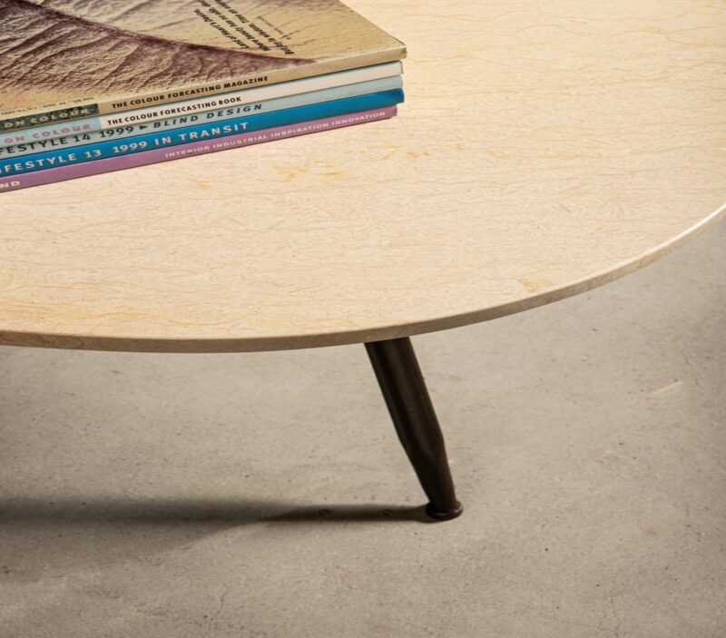 Veria set of 2 coffeetables beige marble - Afbeelding 3