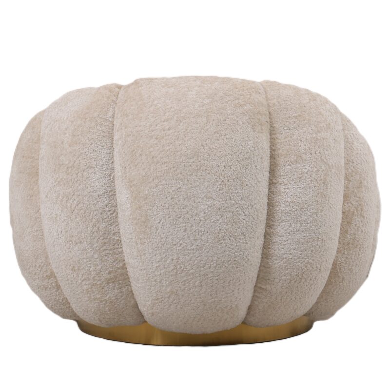 PTMD Daisy fauteuil Cream Euphoria 2 gold base - Afbeelding 6
