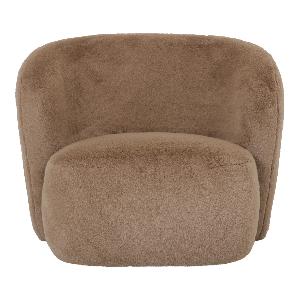 PTMD Aphrodite Mocca fauteuil fur