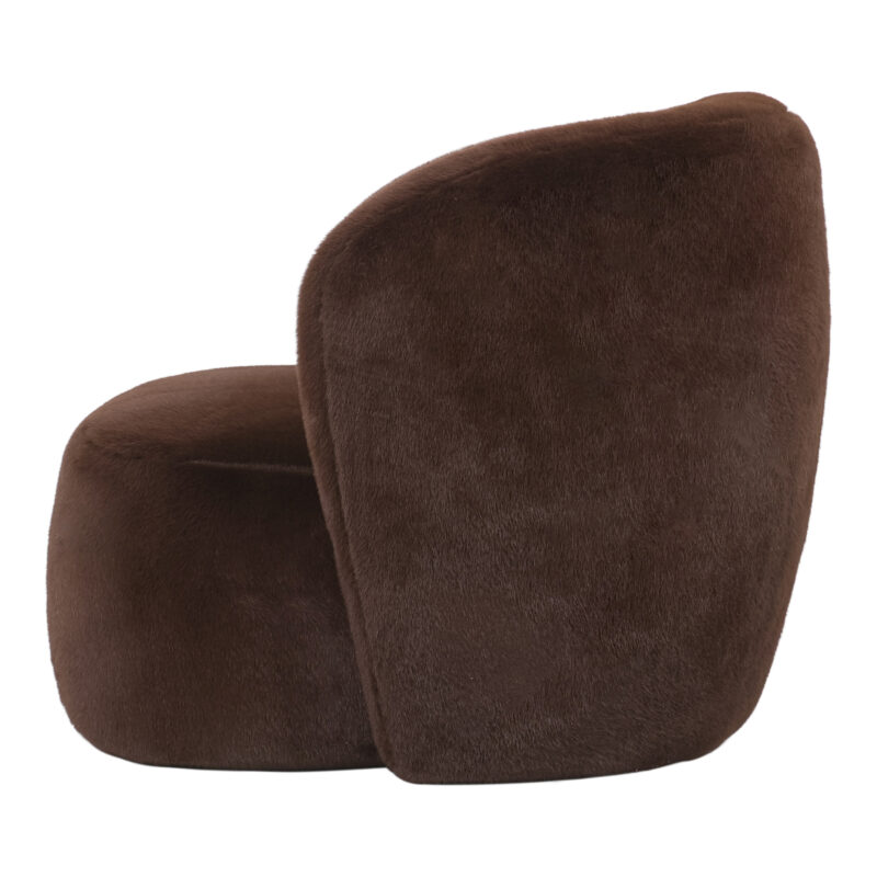 PTMD Aphrodite Brown fauteuil fur - Afbeelding 3