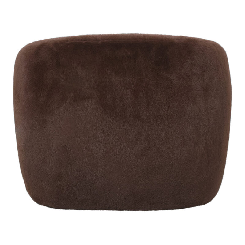 PTMD Aphrodite Brown fauteuil fur - Afbeelding 4