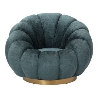 PTMD Daisy fauteuil Teal Euphoria 13 gold base