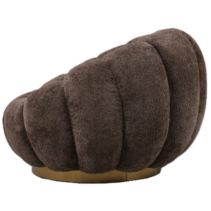 PTMD Daisy fauteuil Antelope Euphoria 6 gold base - Afbeelding 5