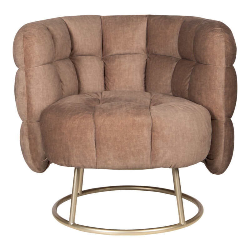Fluffy fauteuil vogue 3 antelope gold base