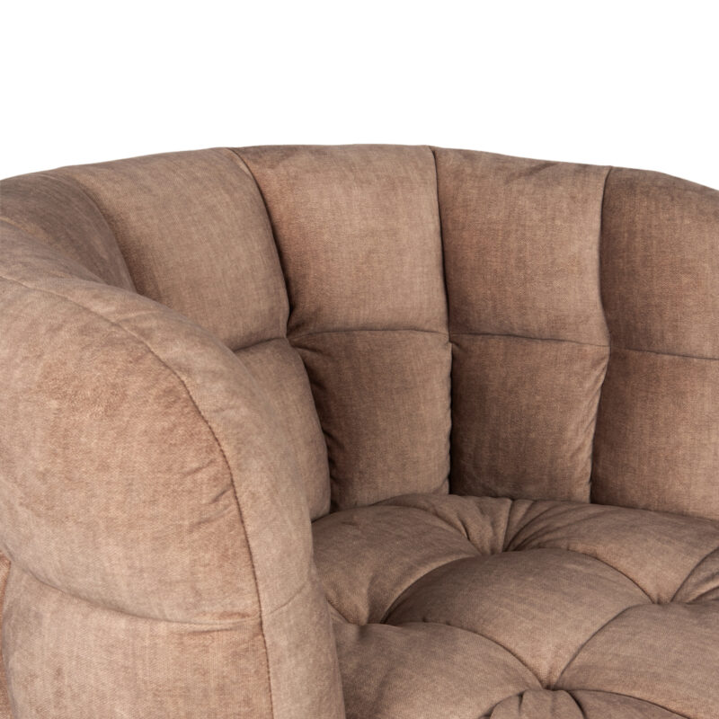 PTMD Fluffy fauteuil vogue 3 antelope gold base - Afbeelding 3