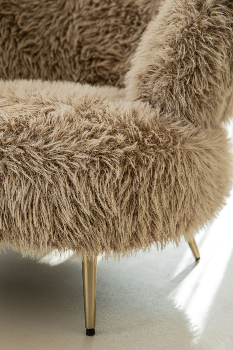 PTMD Franklyn Brown fauteuil hair - Afbeelding 4