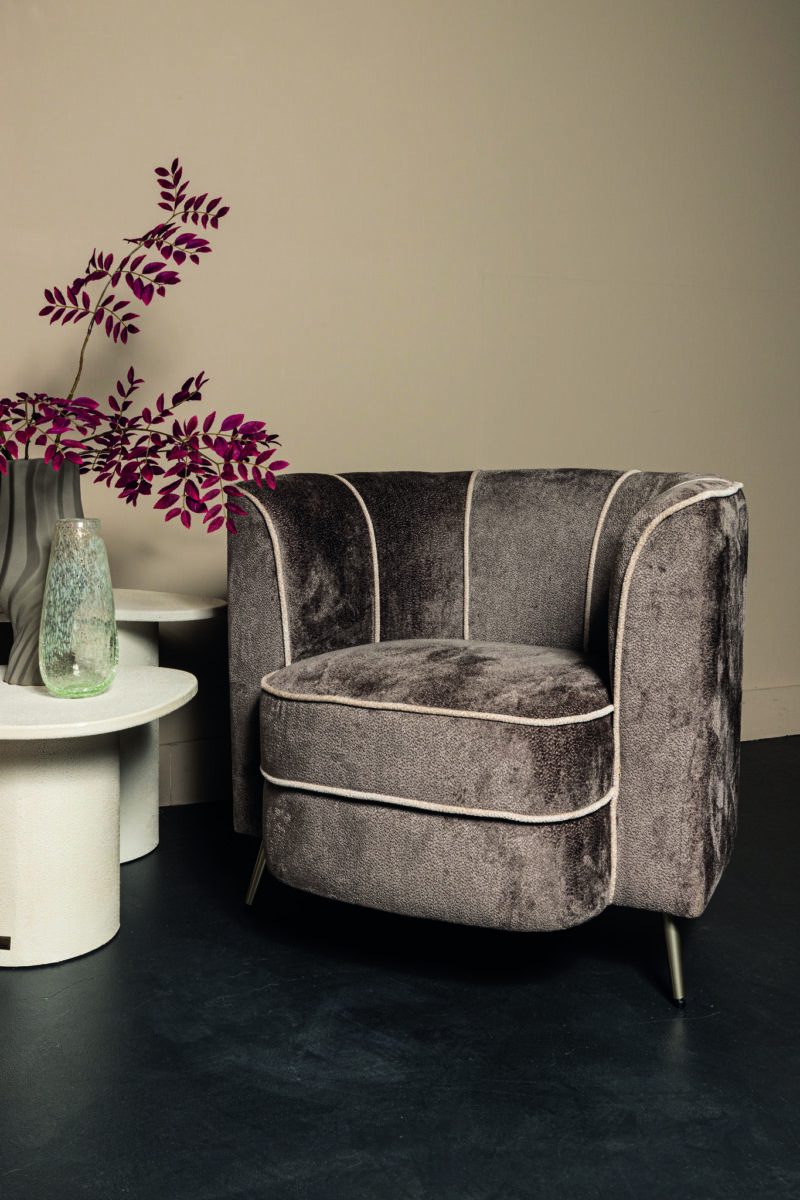 PTMD John Mocca fauteuil aphrodite 3 stripes - Afbeelding 2