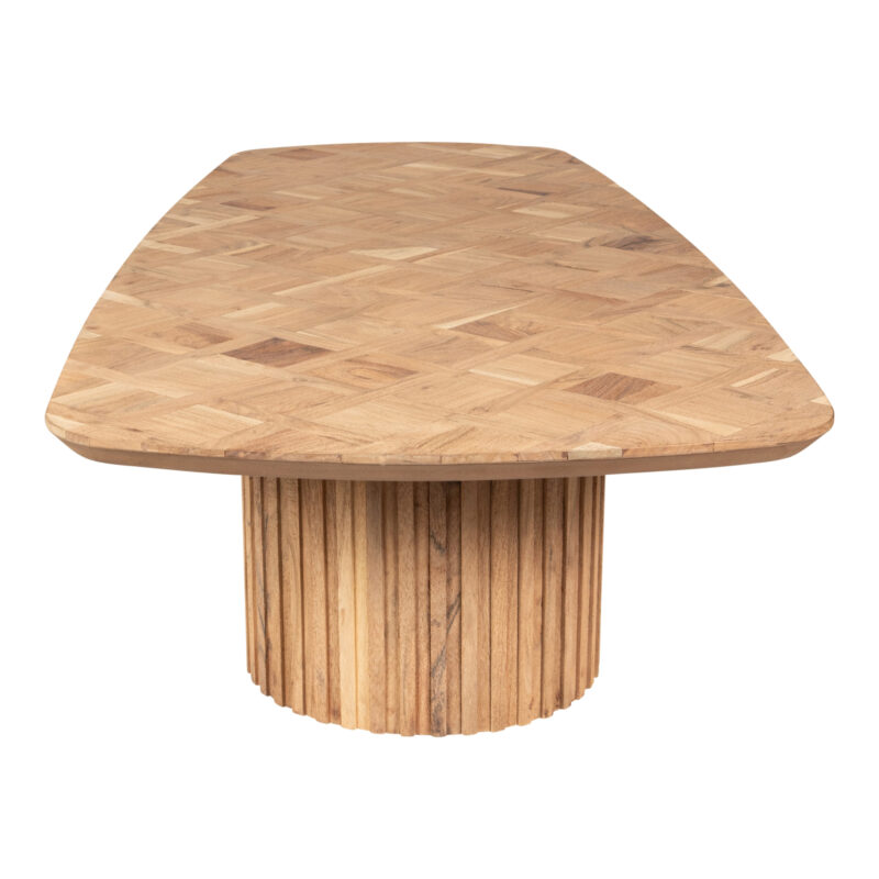 Fieron Natural wooden coffee table double rnd base - Afbeelding 7
