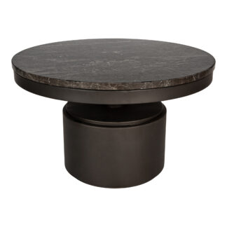 PTMD Bregt coffeetable brown rond 60 cm